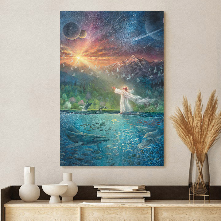 Symphony Of Praise Canvas Wall Art - Jesus Christ Posters - Ciaocustom 