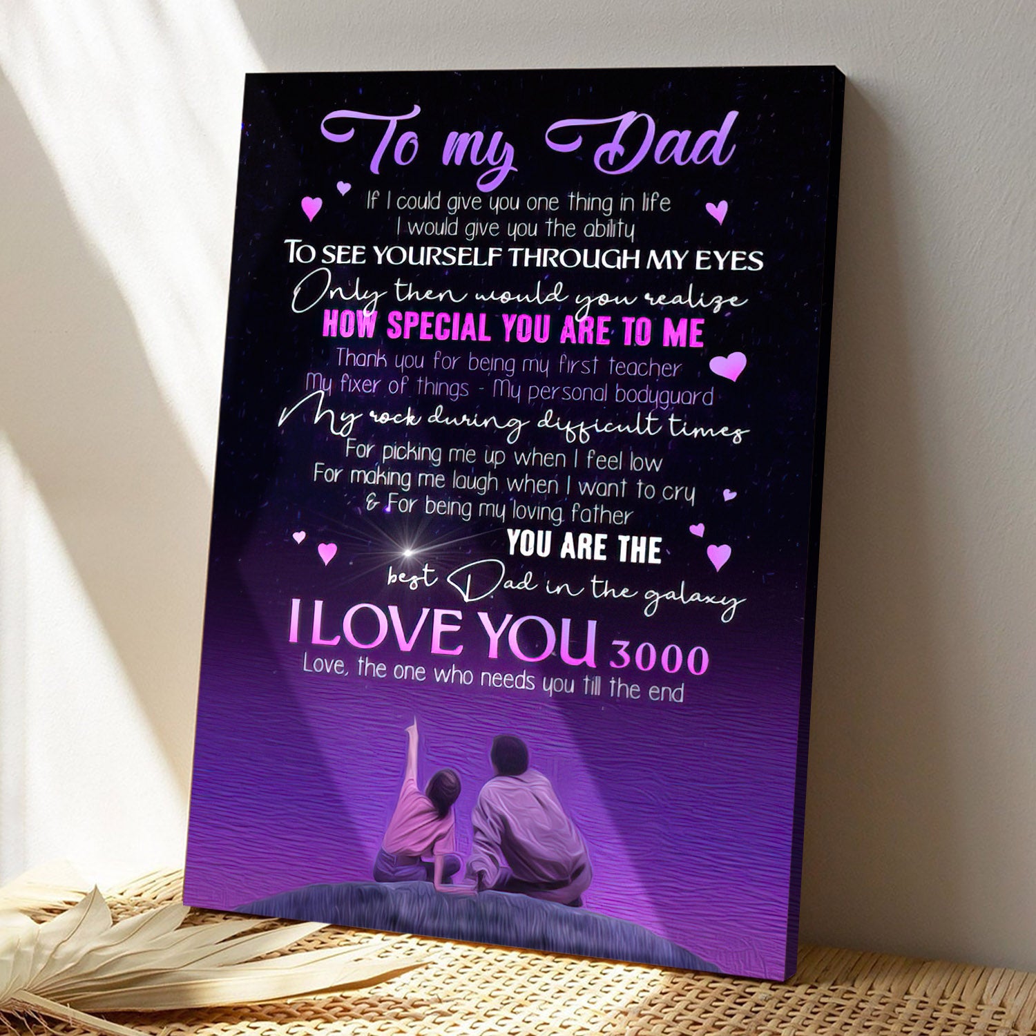 To My Dad - How Special You Are To Me - Father's Day Canvas Prints - Best Gift For Dad - Ciaocustom