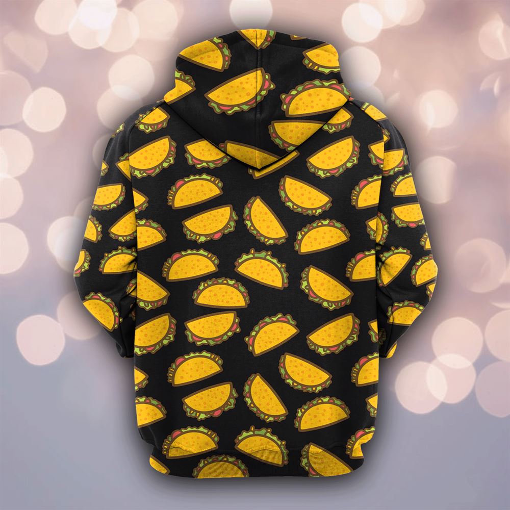 Taco Cat All Over Print 3D Hoodie For Men And Women, Best Gift For Cat lovers, Best Outfit Christmas