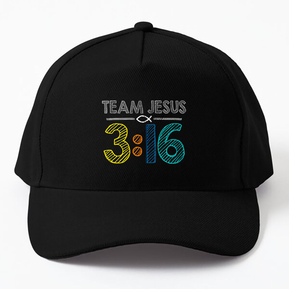 Team Jesus John 3_16 Lifetime Member God Christian Cap