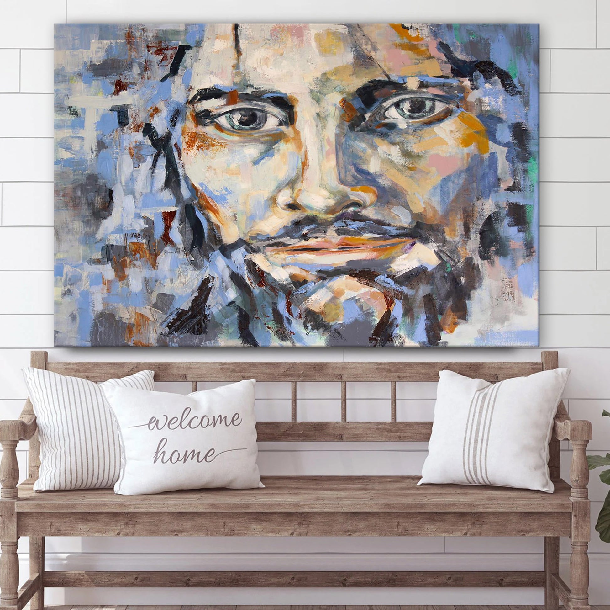 Tears In Heaven Canvas Wall Art - Jesus Picture - Christian Wall Decor