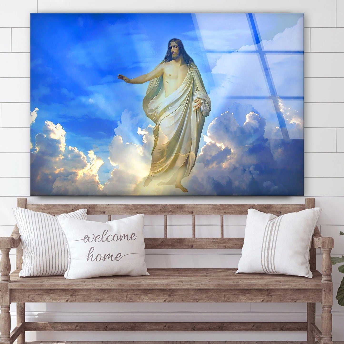 Tempered Glass Wall Art Jesus Wall Decor Jesus Home - Canvas Picture - Jesus Canvas Pictures - Christian Wall Art