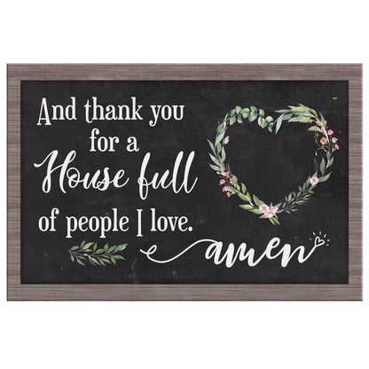 Thank You For A House Full Of People I Love Canvas Wall Art - Christian Canvas - Faith Canvas