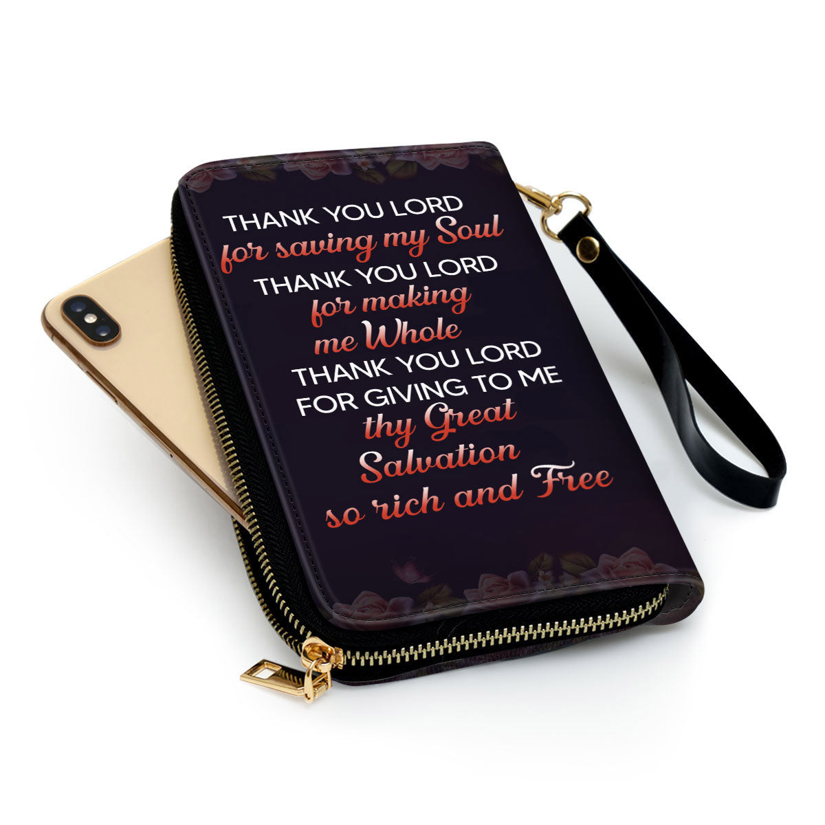 Thank You Lord For Saving My Soul Gifts For Women Of God Clutch Purse For Women - Personalized Name - Christian Gifts For Women