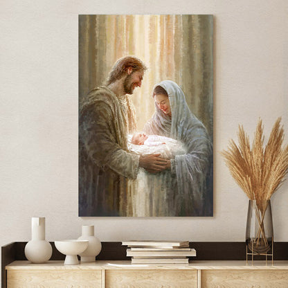 The Birth of Jesus Christ Canvas - Christian Wall Posters - Ciaocustom