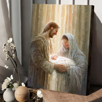 The Birth of Jesus Christ Canvas - Christian Wall Posters - Ciaocustom