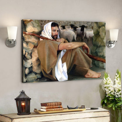 The Gate - Jesus Wall Pictures - Jesus Canvas Painting - Jesus Poster - Jesus Canvas - Christian Gift - Ciaocustom