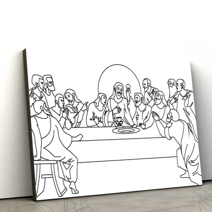 The Last Supper Canvas Wall Art - Christian Wall Posters - Ciaocustom