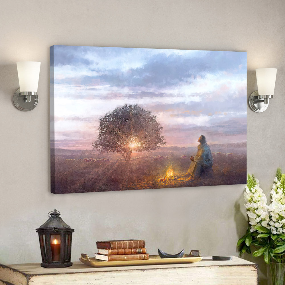 The Light - Jesus Canvas Poster - Jesus Wall Art -  Gift For Christian - Ciaocustom