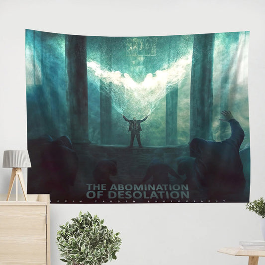 The Abomination Of Desolation 2 Cor 11 14 - Christian Tapestry - Tapestry Of Jesus - Bible Wall Tapestry