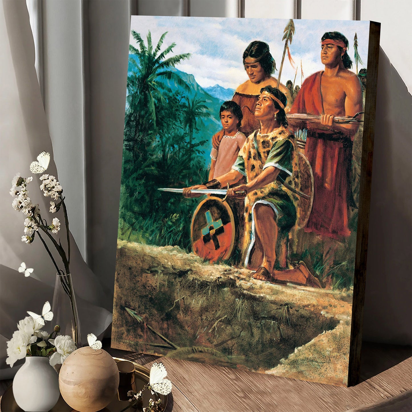 The Anti Nephi Lehies Burying Their Swords Canvas Pictures - Religious Canvas Wall Art