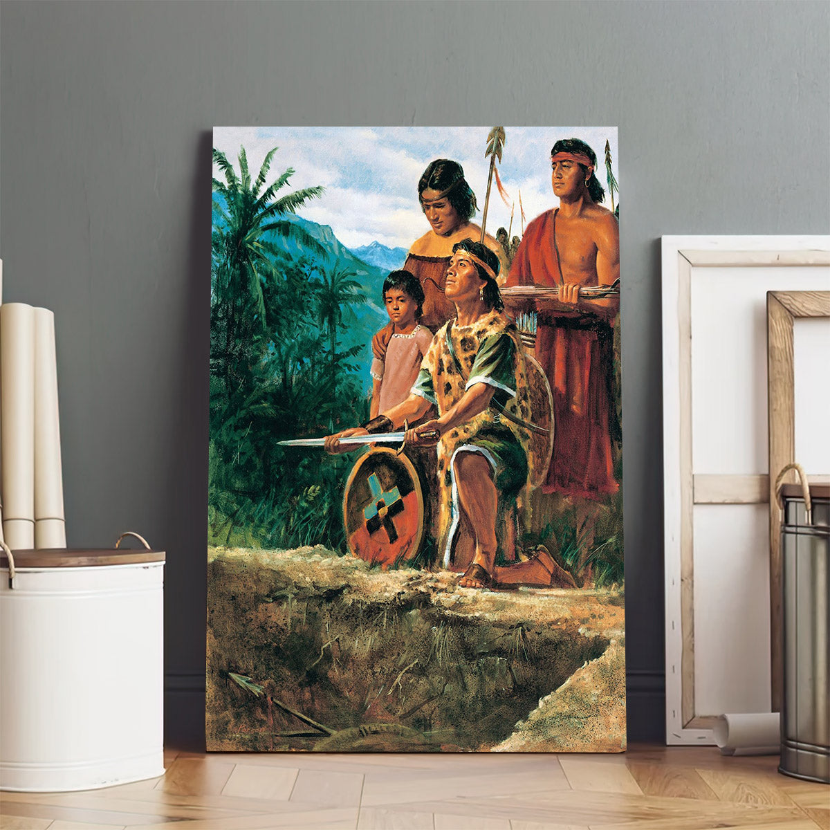 The Anti Nephi Lehies Burying Their Swords Canvas Pictures - Religious Canvas Wall Art