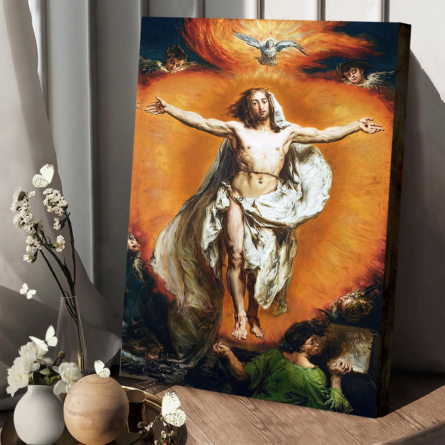 The Ascension Of Christ Canvas - Jesus Portrait Picture - Religious Gift - Christian Wall Art Decor