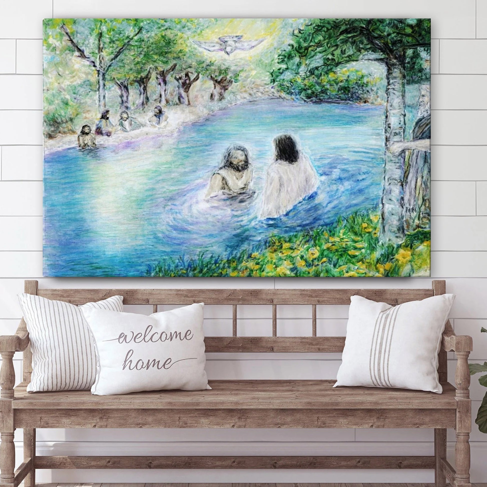 The Baptism Of Jesus - Jesus Canvas Pictures - Christian Wall Art