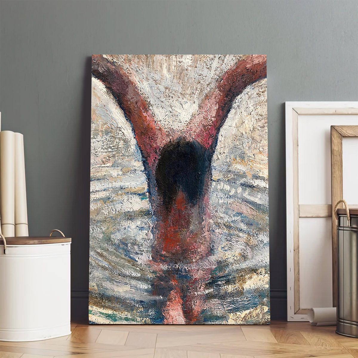 The Baptism Of Jesus Canvas Pictures - Jesus Baptism Canvas - Christian Wall Art