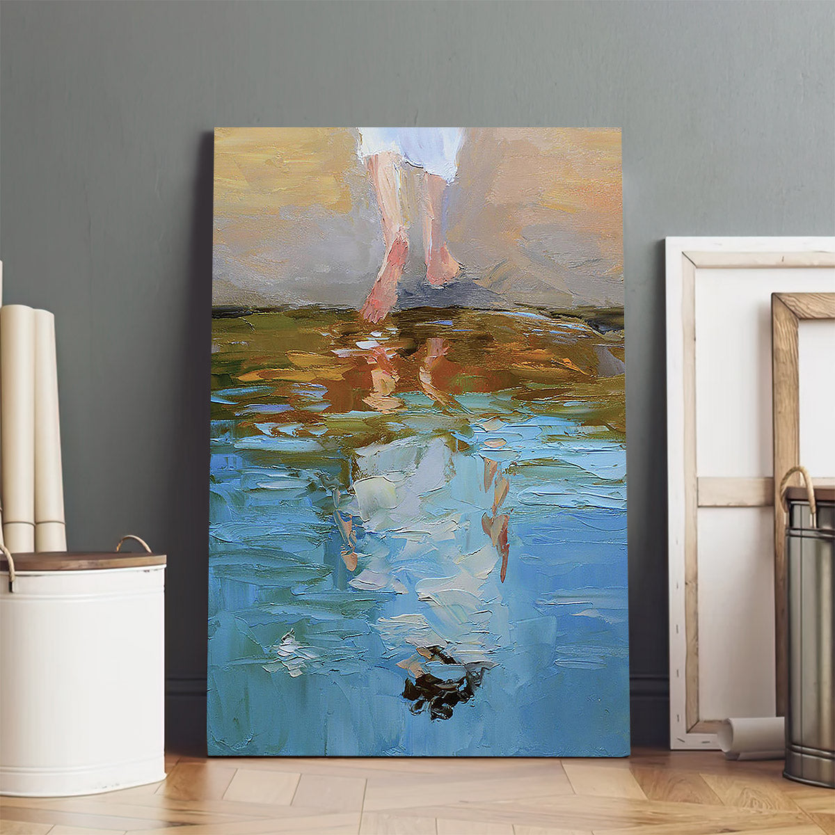 The Baptism Of Jesus The Christ Canvas Pictures - Jesus Baptism Canvas - Christian Wall Art