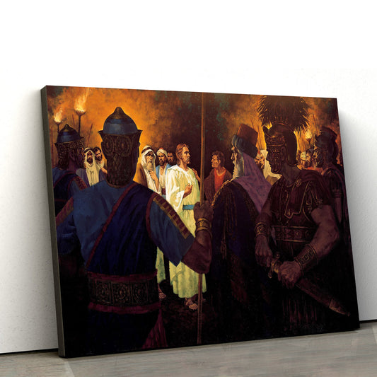 The Betrayal Of Jesus Canvas Pictures - Jesus Canvas Wall Art - Christian Canvas Paintings