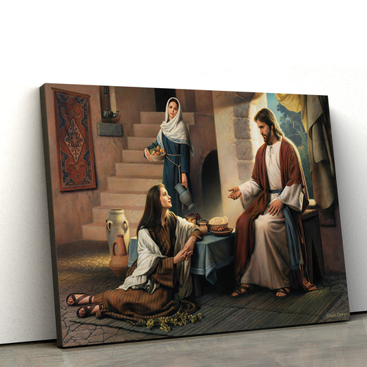 The Better Part Canvas Picture - Jesus Christ Canvas Art - Christian Wall Art