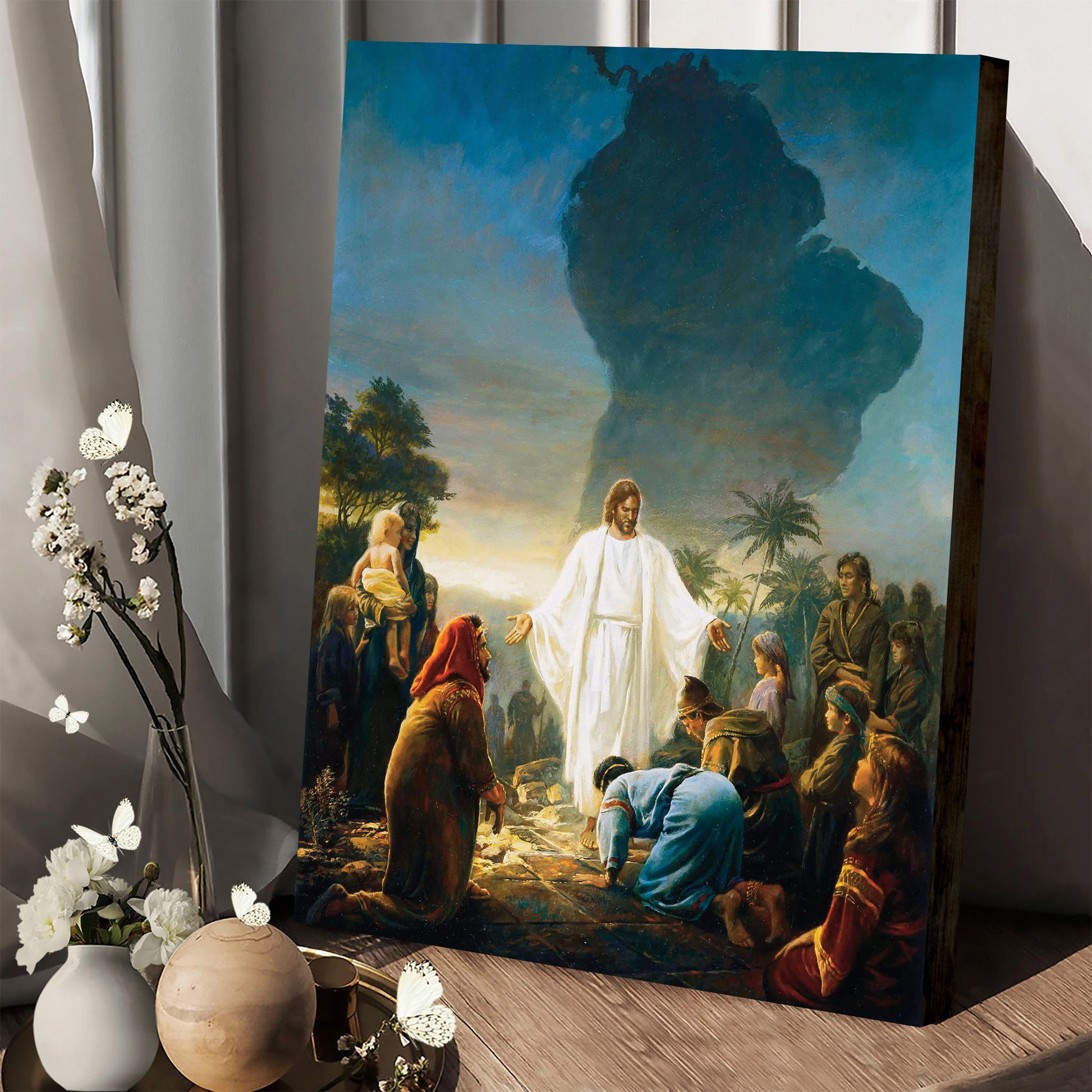 The Bible And The Book Of Mormon Testify Of Christ Canvas Pictures - Religious Canvas Wall Art - Scriptures Wall Decor