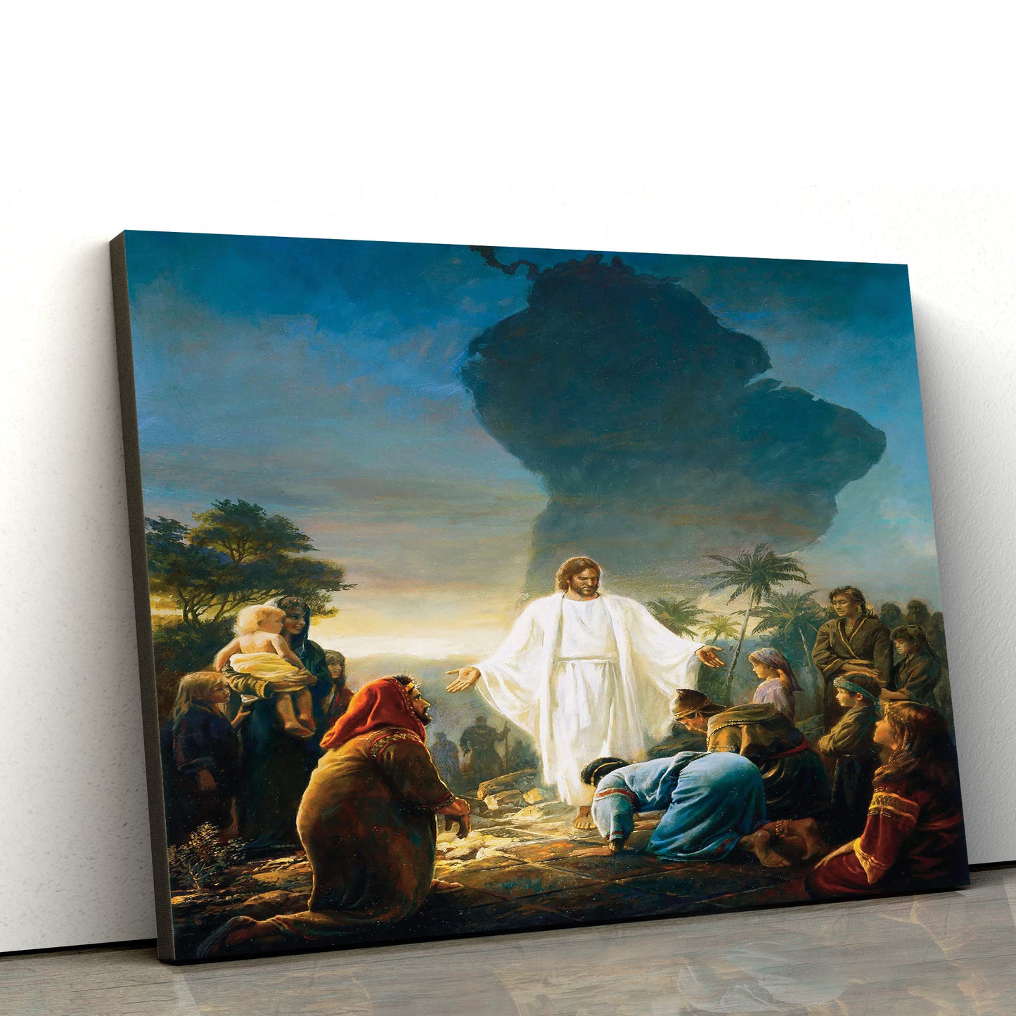 The Bible And The Book Of Mormon Testify Of Christ Canvas Wall Art - Christian Canvas Pictures - Religious Canvas Wall Art
