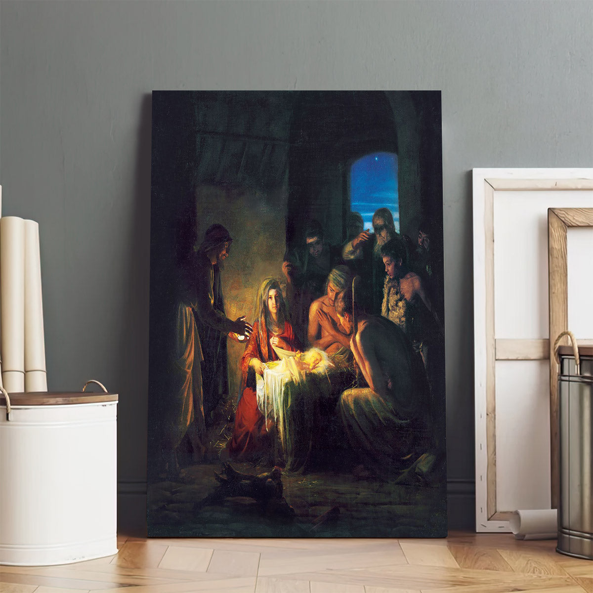 The Birth Of Jesus Canvas Pictures - Religious Wall Art Canvas - Christian Paintings For Home