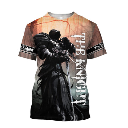 The Black Knight Templar Jesus Shirt - Christian 3D Shirt