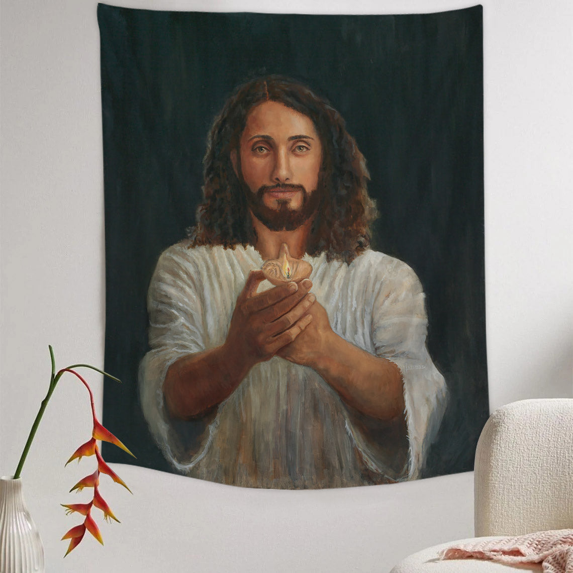 The Bridegroom Tapestry - Jesus Picture - Religious Tapestry - Christian Tapestry Wall Hangings