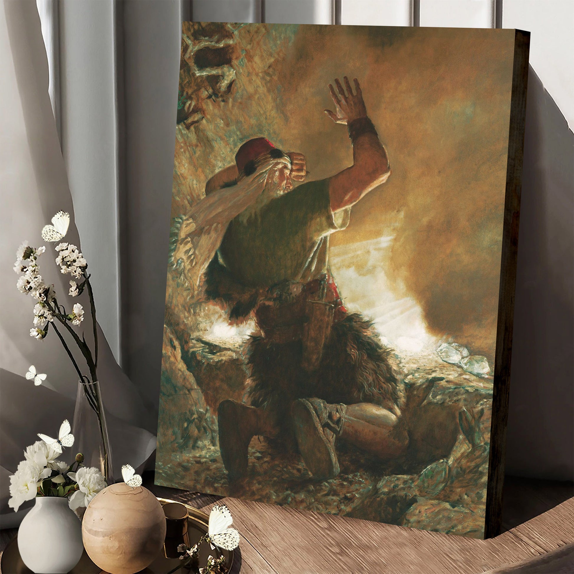 The Brother Of Jared Sees The Finger Of The Lord Canvas Pictures - Religious Canvas Wall Art - Scriptures Wall Decor