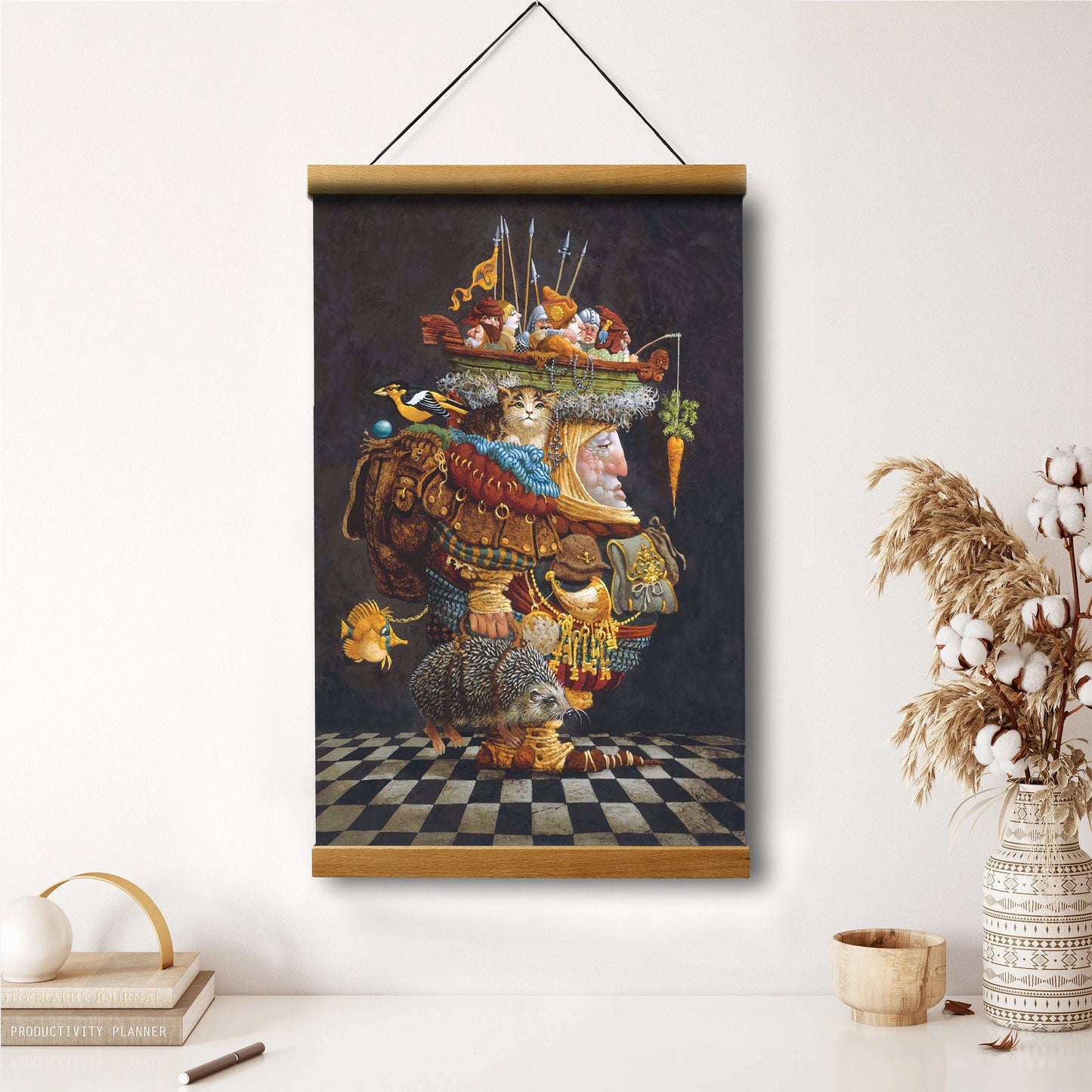 The Burden Of The Responsible Man Hanging Canvas Wall Art - Christan Wall Decor - Religious Canvas