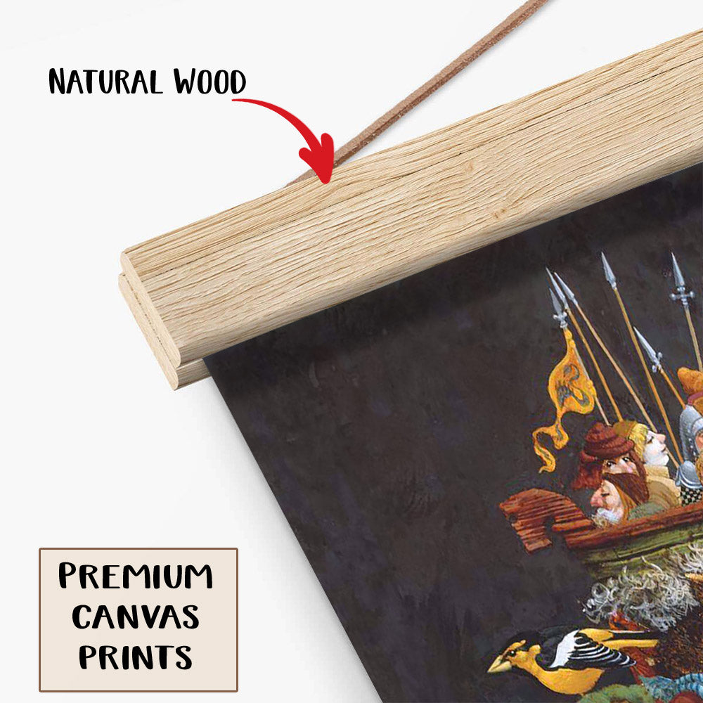 The Burden Of The Responsible Man Hanging Canvas Wall Art - Christan Wall Decor - Religious Canvas