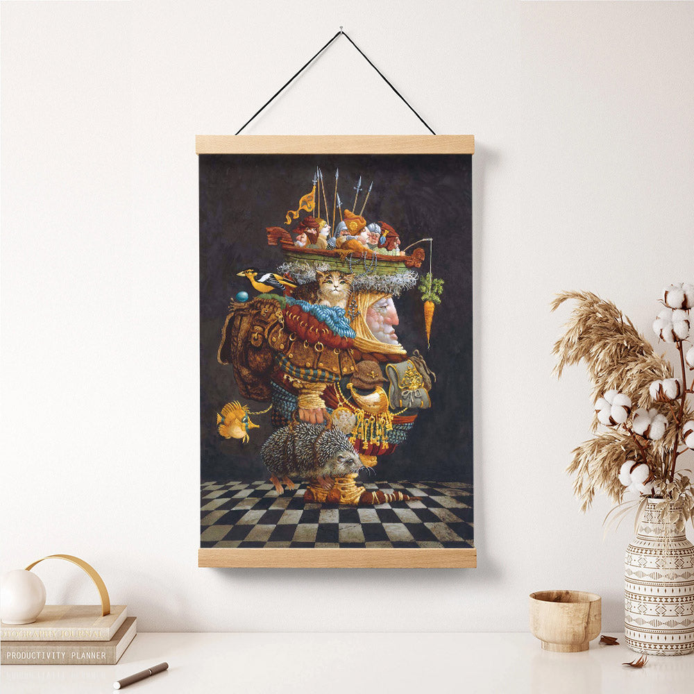 The Burden Of The Responsible Man Hanging Canvas Wall Art - Christan Wall Decor - Religious Canvas