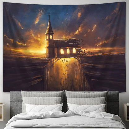 The Church Without Sound Doctrine Titus 1 9 - Christian Tapestry - Tapestry Of Jesus - Bible Wall Tapestry