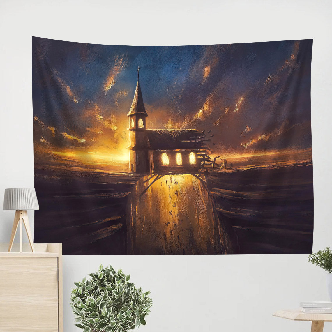 The Church Without Sound Doctrine Titus 1 9 - Christian Tapestry - Tapestry Of Jesus - Bible Wall Tapestry