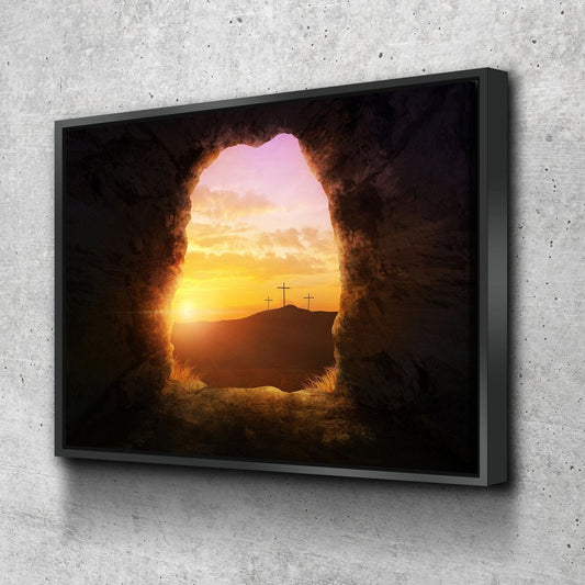 The Cross From Jesus' Burial Tomb Wall Art - Christian Canvas Wall Art