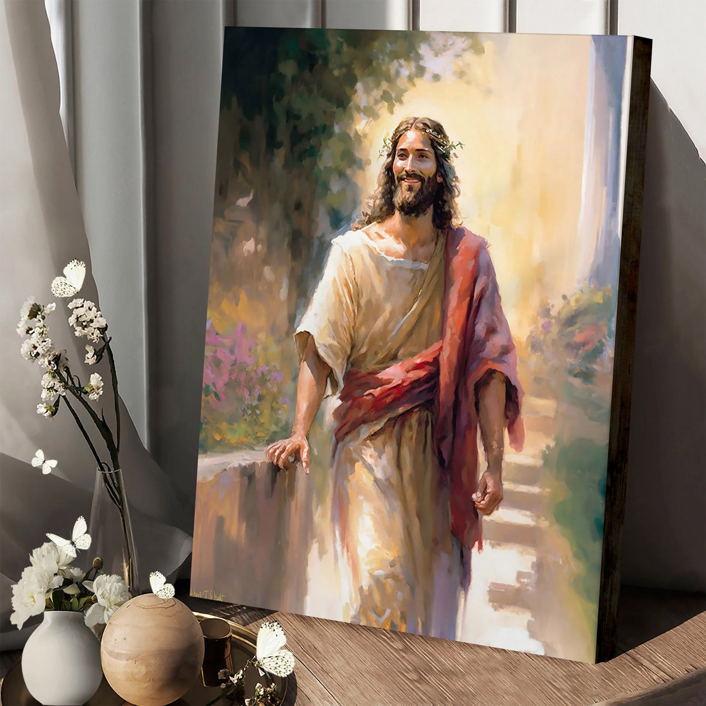 The Crown Of Thorns Transformed Christian Wall Art - Canvas Pictures - Jesus Canvas Art - Christian Wall Art