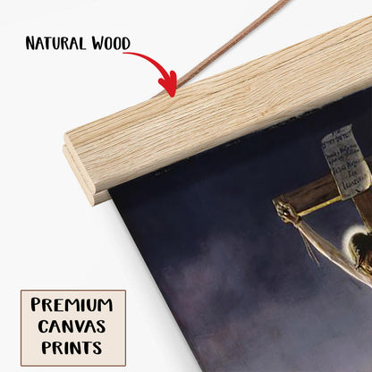 The Crucifixion Hanging Canvas Wall Art - Christan Wall Decor - Religious Canvas