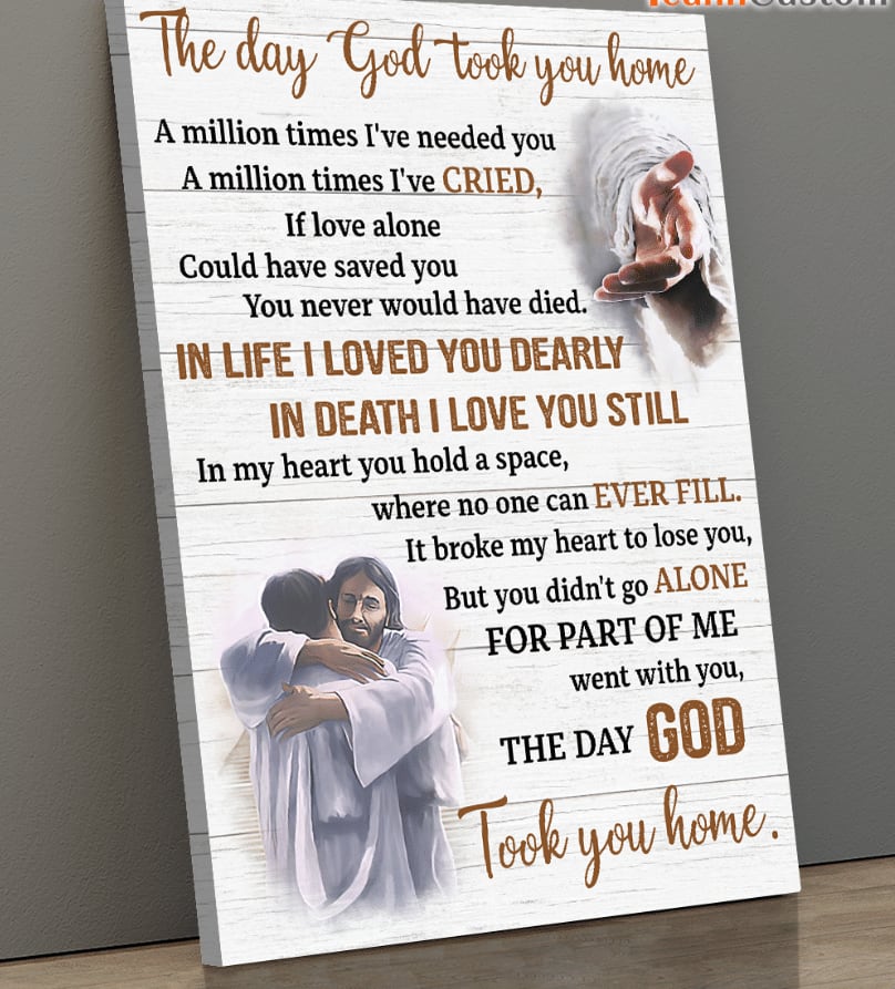 The Day God Took You Home Canvas - Canvas Decor Ideas