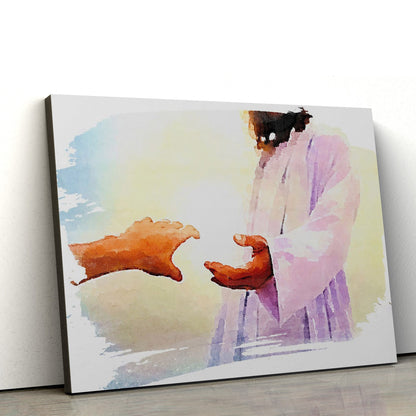 The Embrace Of Christ Portrait Of Jesus Painting - Canvas Pictures - Jesus Canvas Art - Christian Wall Art