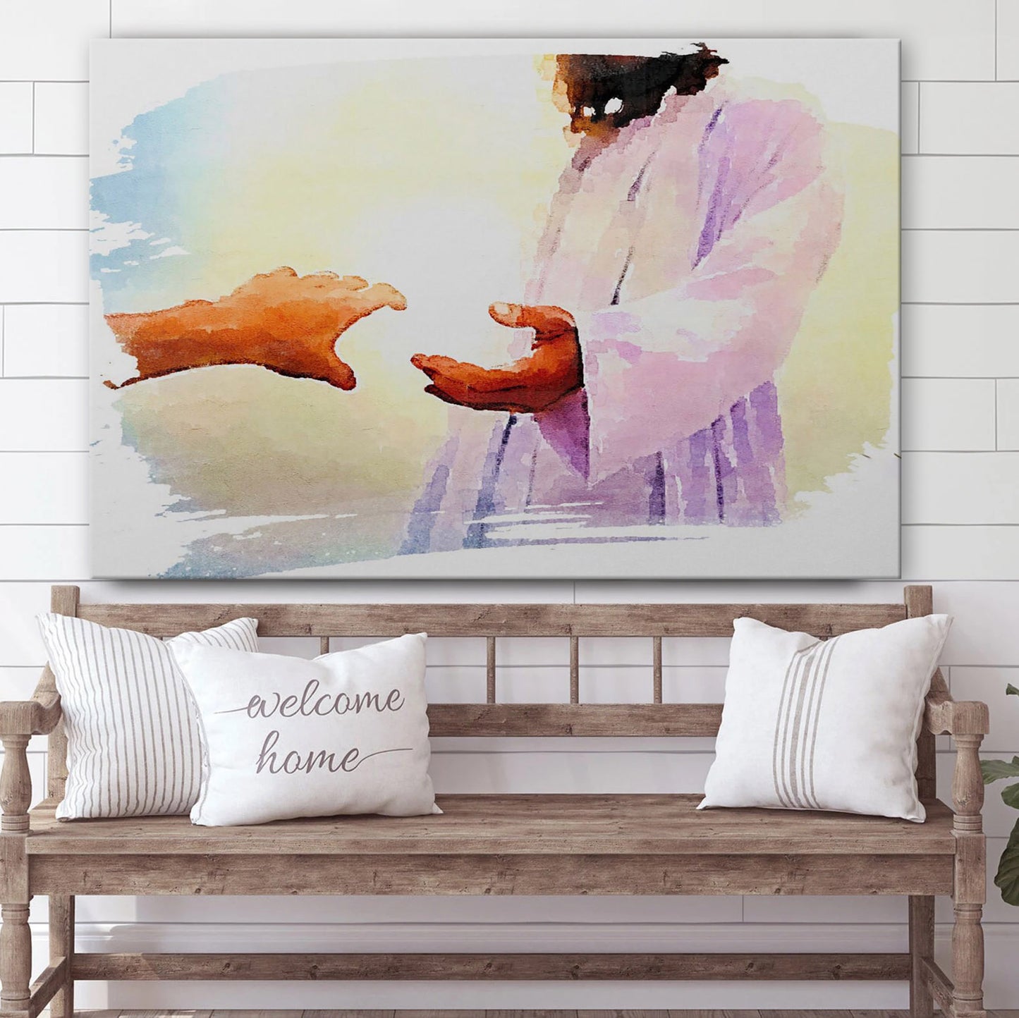 The Embrace Of Christ Portrait Of Jesus Painting - Canvas Pictures - Jesus Canvas Art - Christian Wall Art