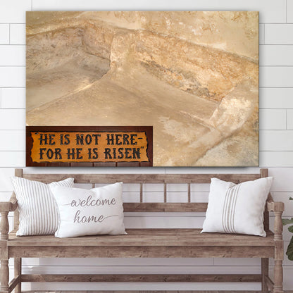 The Empty Tomb He Is Risen 1 Canvas Pictures - Easter Canvas - Christian Canvas Wall Art
