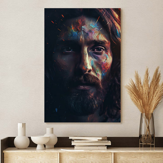 The Face Of Jesus - Canvas Picture - Jesus Christ Canvas - Christian Wall Art