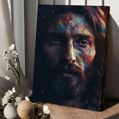 The Face Of Jesus - Canvas Picture - Jesus Christ Canvas - Christian Wall Art