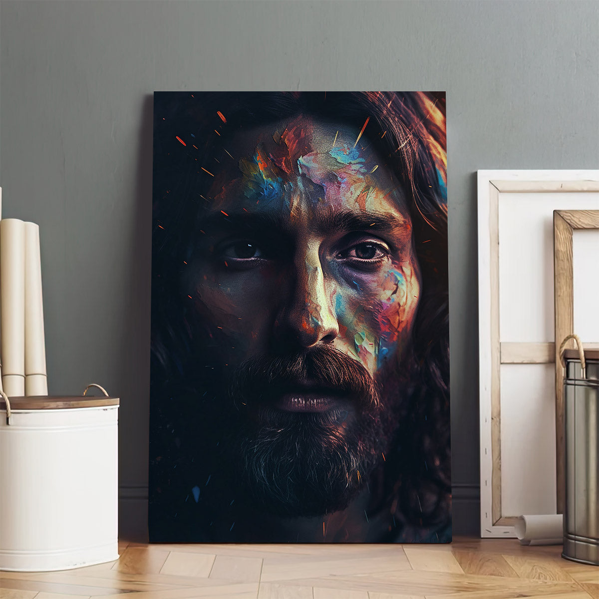 The Face Of Jesus - Canvas Picture - Jesus Christ Canvas - Christian Wall Art