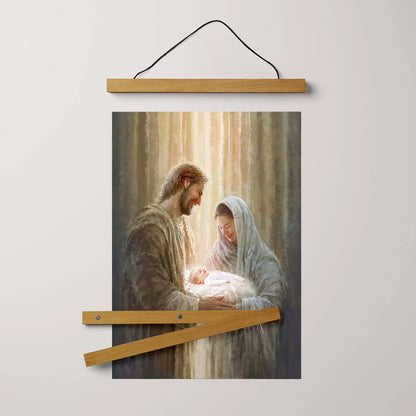 The First Gift Portrait Hanging Canvas Wall Art - Christmas Gift - Religious Canvas