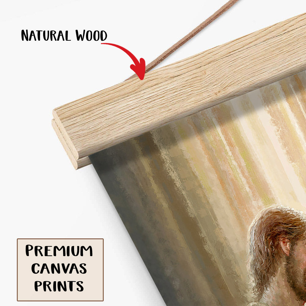 The First Gift Portrait Hanging Canvas Wall Art - Christmas Gift - Religious Canvas