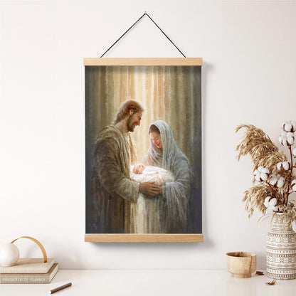 The First Gift Portrait Hanging Canvas Wall Art - Christmas Gift - Religious Canvas