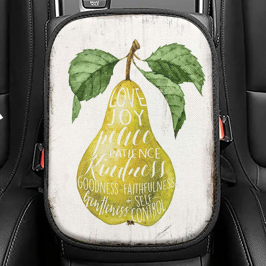 The Fruit Of The Spirit Galatians 5 22 23 Seat Box Cover, Christian Car Center Console Cover