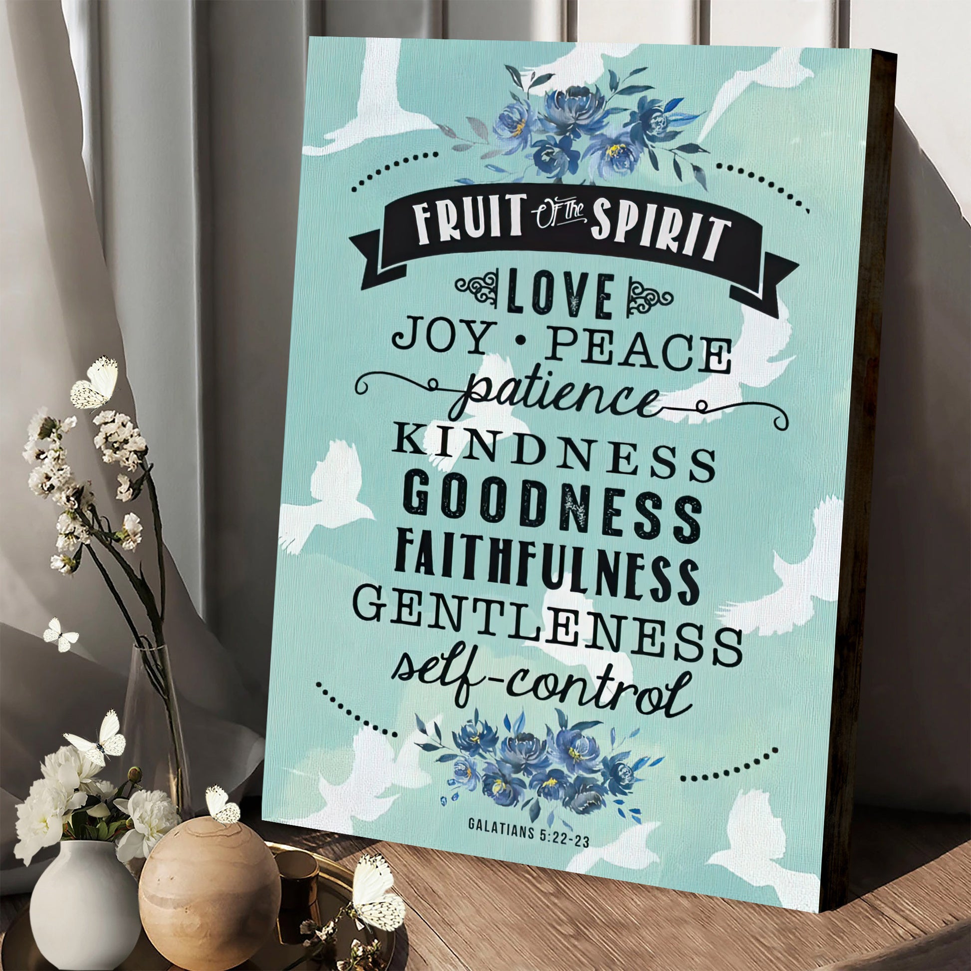 The Fruit Of The Spirit Wall Art Decor - Galatians 5 22-23 Prints Canvas #7