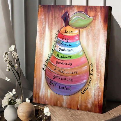 The Fruits Of The Spirit Wall Art Canvas Picture - Jesus Christ Canvas Art - Christian Wall Canvas