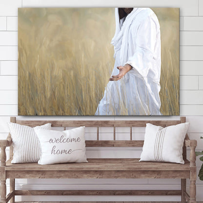 The Gatherer Canvas Picture - Jesus Canvas Wall Art - Christian Wall Art